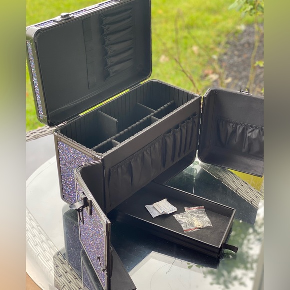 SEPHORA COLLECTION Dark Rainbow Large Traincase RARE Limited Edition Mak… - Picture 10 of 12